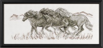 12-8323 Лошади (Horses. Набор для вышивания крестом PERMIN - 1