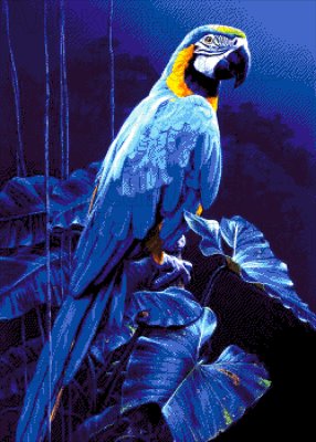 45-2944-НГ Синій ара. Набір для вишивки бісером ТМ Токарєва А. - 1 45-2944-НГ Синій ара. Набір для вишивки бісером ТМ Токарєва А. - 1