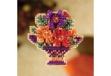 вишивка гладдю MH187202 Букет для мами. Набір для вишивки в змішаній техниці Mill Hill