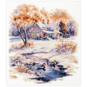70-32 Ранняя зима. Набор для вышивки крестом Magic Needle - 1