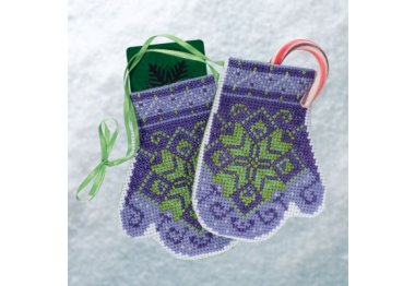 вышивка гладью MH191833 Рукавицы Звездочка. Набор для вышивки в смешанной технике Mill Hill