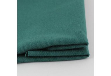  Ткань для вышивания ТПК-190-1 3/74 Оникс (домотканое полотно №30), темно-зеленый, 48% хлопок,52%п/э, 50*50см