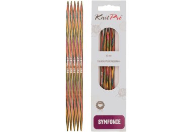 спиці для в'язання 20121 Спиці шкарпеткові Symfonie Wood KnitPro, 15 см, 4.00 мм