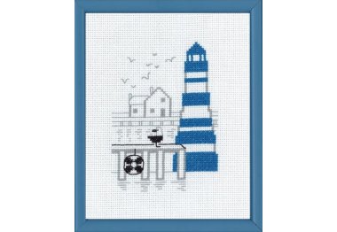  13-7122 Блакитний маяк. Набір для вишивання хрестом PERMIN