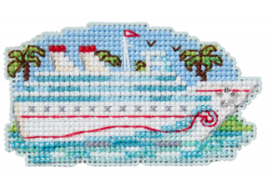 вишивка гладдю MH182534 Зимовий круїз. Набір для вишивки в змішаній техниці Mill Hill
