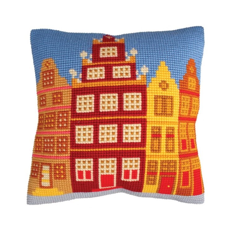 5223 Houses. Набір для вишивки хрестиком Collection D'Art - 1