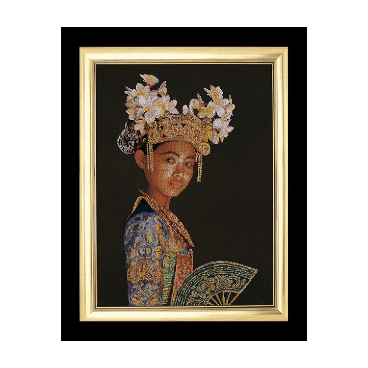 948 Balinese Dancer (brown) Jobelan. Набір для вишивки хрестом Thea Gouverneur - 1