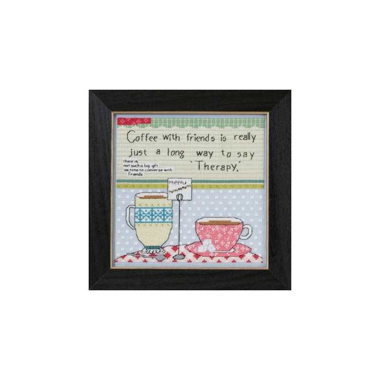 CG305103 Кофе с друзьями. Набор для вышивки в смешанной технике Mill Hill - 1