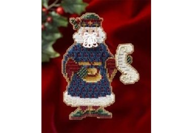 вишивка гладдю MH206301 Кентерберійський Санта. Набір для вишивки в змішаній техниці Mill Hill