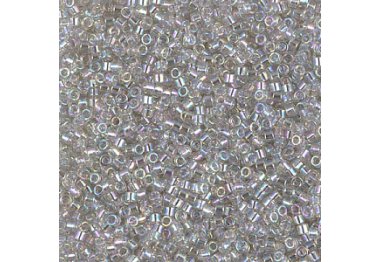 DB-1251 Бісер Miyuki Delica Beads 11/0 (прозорий райдужний, сірий блідий)