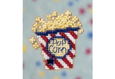 вишивка гладдю MH189103 Попкорн. Набір для вишивки в змішаній техніці Mill Hill