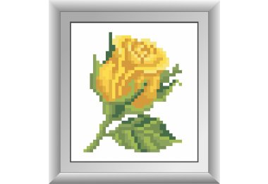  30433M Жовта трояндочка. Набір для малювання камінням