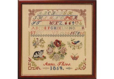 39-5301 Anna Thies 1859. Набор для вышивания крестом PERMIN 39-5301 Anna Thies 1859. Набор для вышивания крестом PERMIN