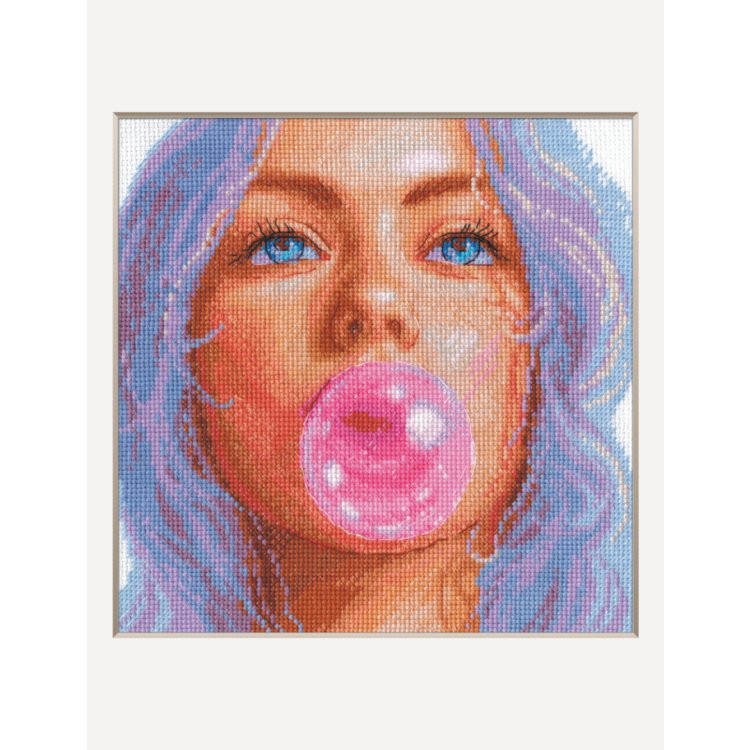 A1032 Мрії жувальної гумки. Набір для вишивки хрестиком AINE - 1 A1032 Мрії жувальної гумки. Набір для вишивки хрестиком AINE - 1