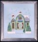 NC159 Маленький сніговий зелений котедж. Схема для вишивки хрестиком на папері Nora Corbett - 1