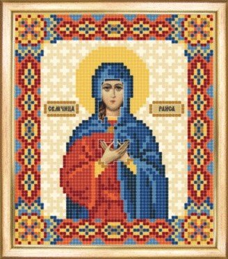 СБИ-080 Именная икона святая мученица Раиса. Схема для вышивания бисером - 1