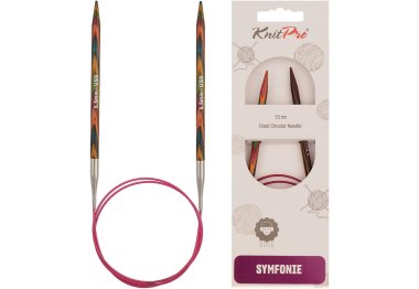 спицы для вязания 21340 Спицы круговые Symfonie Wood KnitPro, 80 см, 5.50 мм