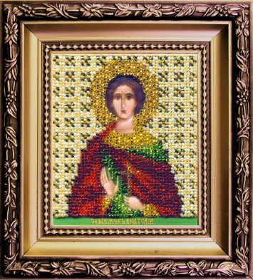 Б-1131 Икона святой мученик Анатолий Набор для вышивки бисером - 1