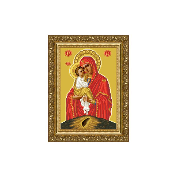 ТО-083 Почаївська Ікона Божої Матері. Схема для вишивки бісером (габардин) ТМ Барвиста Вишиванка - 1