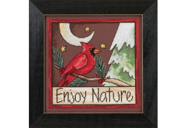 вышивка гладью ST305103 Наслаждайся природой. Набор для вышивки в смешанной технике Mill Hill