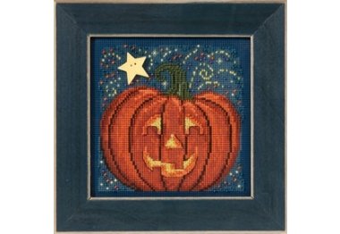 вышивка гладью MH143206 Полуночная тыква. Набор для вышивки в смешанной технике Mill Hill