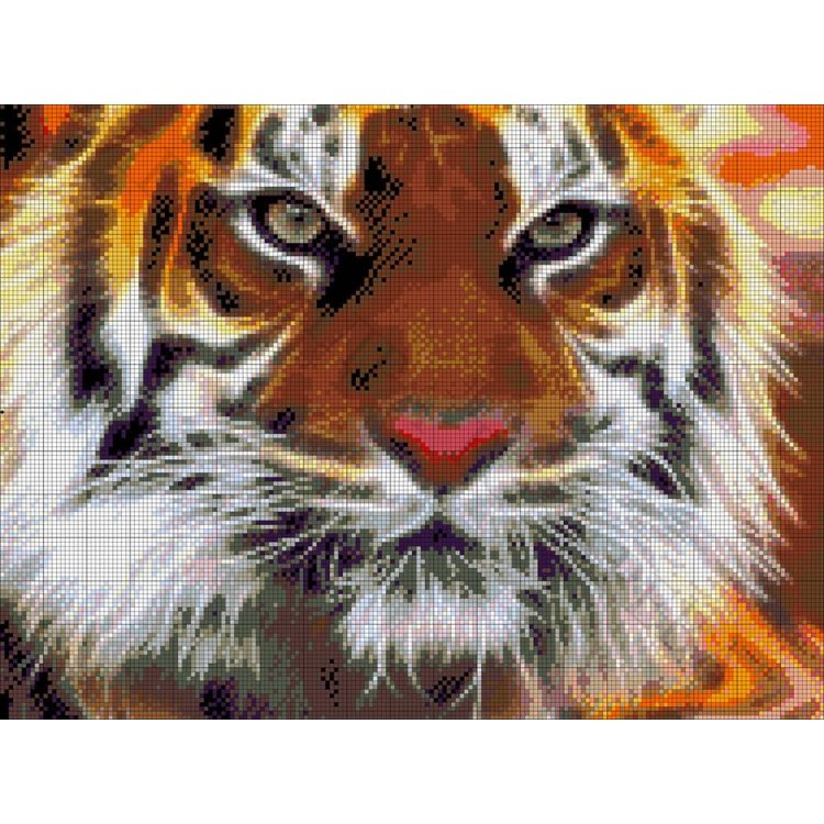 33-0910-НА Амурський тигр. Набір для вишивання бісером ТМ Токарєва А. - 1