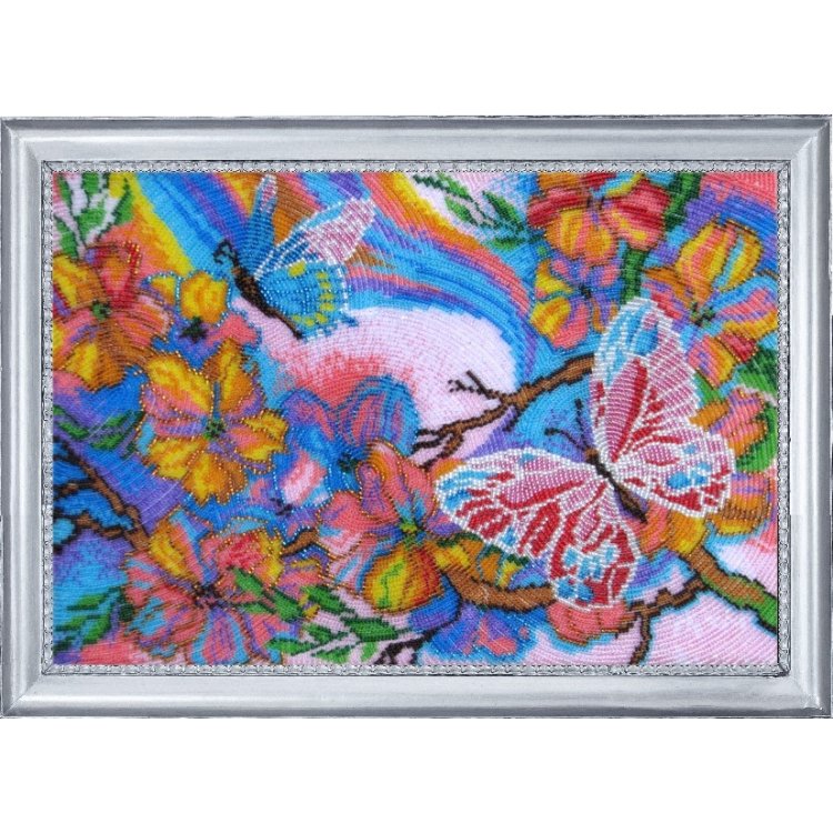 116 Сказочные бабочки. Набор для вышивания бисером Butterfly - 1