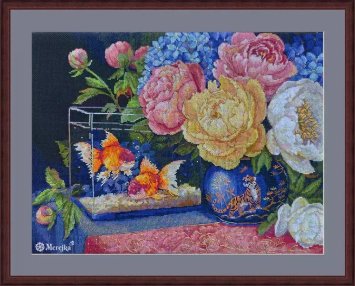 K-282 Тихий диалог. Набор для вышивки крестом Мережка - 1 K-282 Тихий диалог. Набор для вышивки крестом Мережка - 1