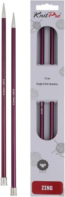 47303 Спиці прямі Zing KnitPro, 35 см, 6.00 мм - 1