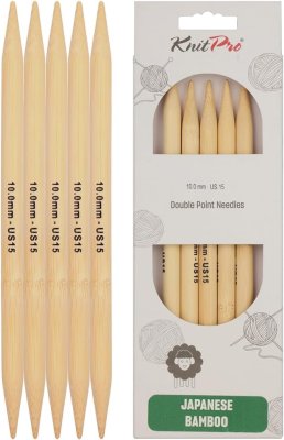22137 Спицы носочные Bamboo KnitPro, 20 см, 10.00 мм - 1 22137 Спицы носочные Bamboo KnitPro, 20 см, 10.00 мм - 1