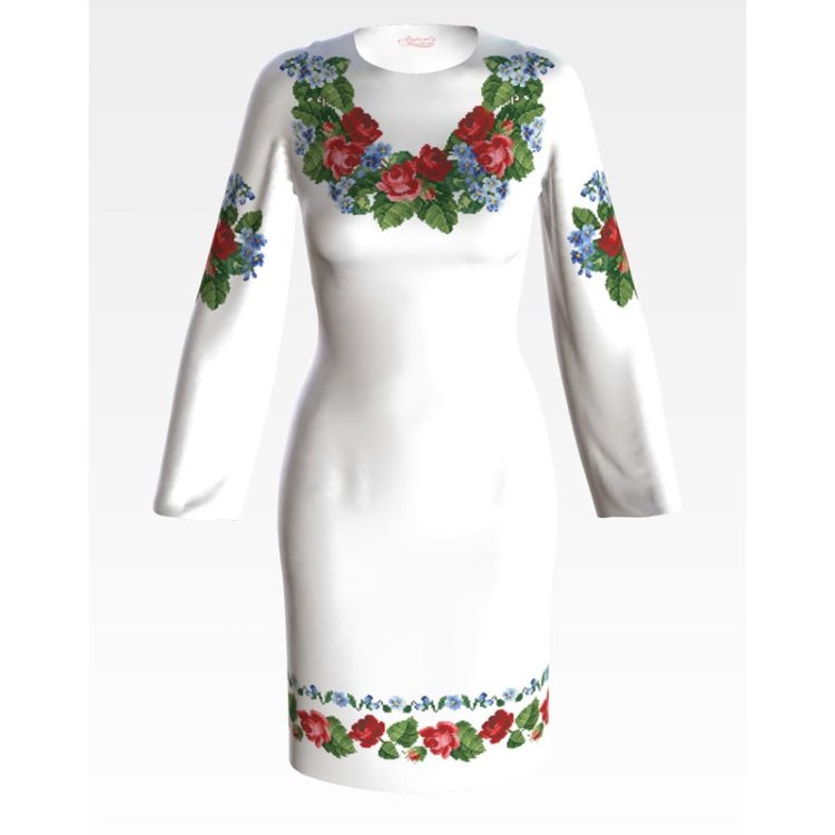 Платье женское (заготовка для вышивки) ПЛ-004 - 1