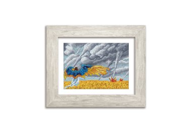 N062 Ангел перемоги. Набір для вишивки хрестом Кольорова N062 Ангел перемоги. Набір для вишивки хрестом Кольорова