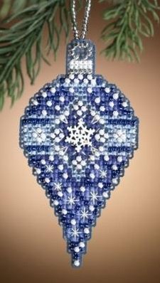 MH161302 Сапфіровий сніг. Набір для вишивки в змішаній техніці Mill Hill - 1