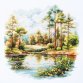 70-39 Лісове озеро. Набір для вишивки хрестом Magic Needle - 1