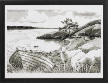 90-8804 Океан (Ocean. Набор для вышивания крестом PERMIN - 1 90-8804 Океан (Ocean. Набор для вышивания крестом PERMIN - 1