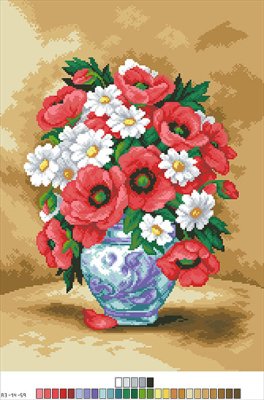Канва с нанесенным рисунком для вышивания нитками А3-14-059 - 1