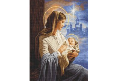  B617 Діва Марія з Немовлям. Luca-S Набір для вишивки хрестиком