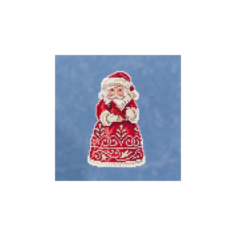 JS201913 Санта и кардинал. Набор для вышивки в смешанной технике Mill Hill - 1