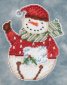DM204104 Сніговик. Набір для вишивки в змішаній техніці Mill Hill - 1