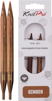 31232 Спиці з`ємні короткі Ginger KnitPro, 8.00 мм - 1 31232 Спиці з`ємні короткі Ginger KnitPro, 8.00 мм - 1