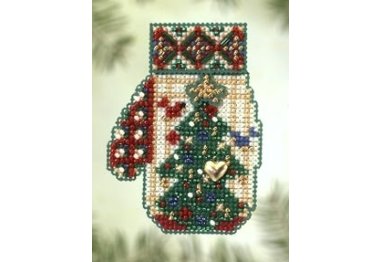 вышивка гладью MHCM52 Елка со звездой. Набор для вышивки в смешанной технике Mill Hill