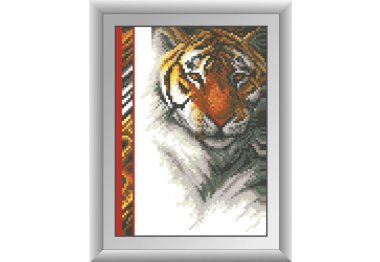 алмазная вышивка 30254 Королевский тигр. Набор для рисования камнями