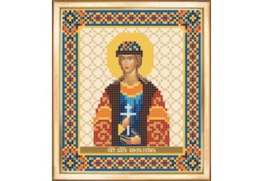  СБИ-089 Именная икона святой благоверный князь Глеб. Схема для вышивания бисером