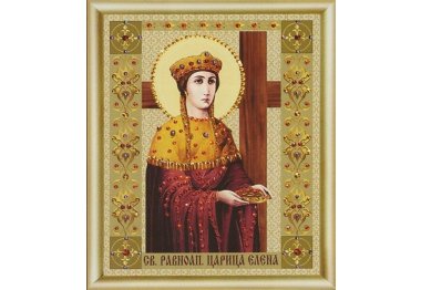 алмазна вишивка КС-082 Ікона святої рівноапостольної цариці Олени Набір картина стразами