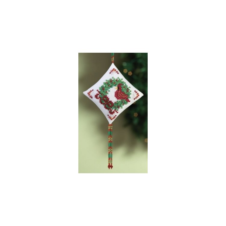 MH220303 Кардинал. Набір для вишивки в змішаній техніці Mill Hill - 1