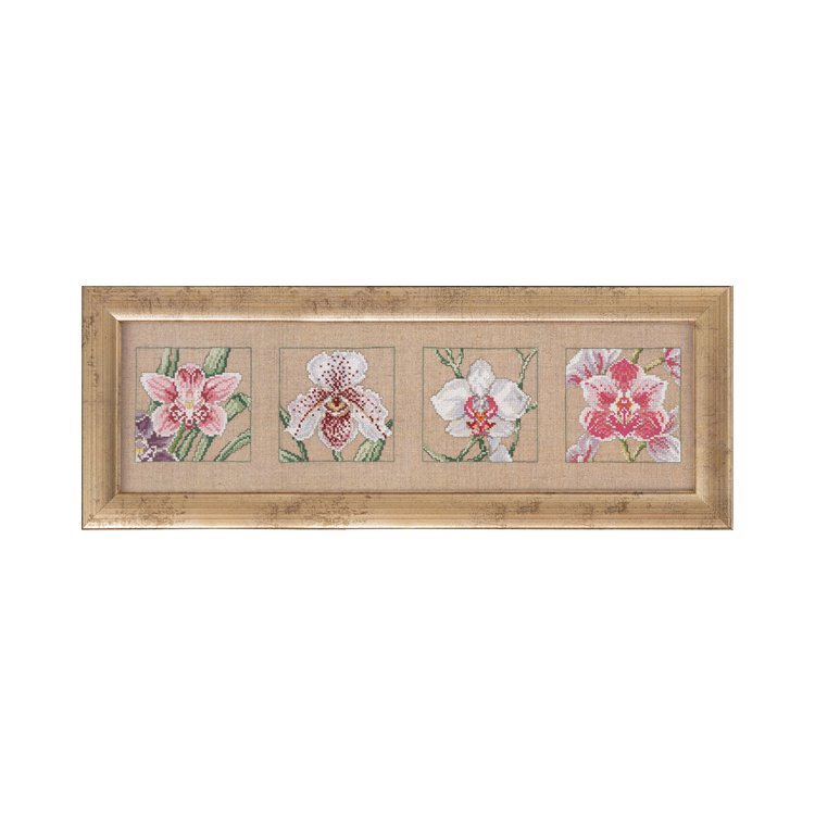 70-5125 Четыри орхидеи. Набор для вышивания крестом PERMIN - 1