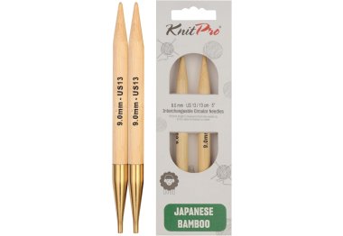 спицы для вязания 22411 Спицы съемные Bamboo KnitPro, 9.00 мм