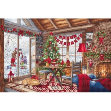 Набір для вишивки хрестиком L8105 Christmas Cabin. Letistitch - 1