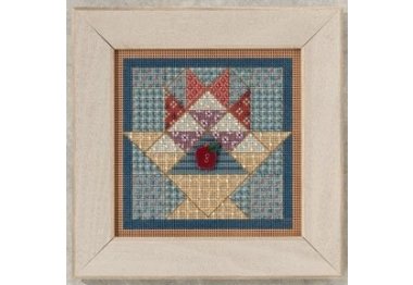 вишивка гладдю MH142202 Кошик фруктів. Набір для вишивки в змішаній техниці Mill Hill