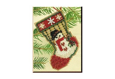 вышивка гладью MHCS4 Чулок. Набор для вышивки в смешанной технике Mill Hill